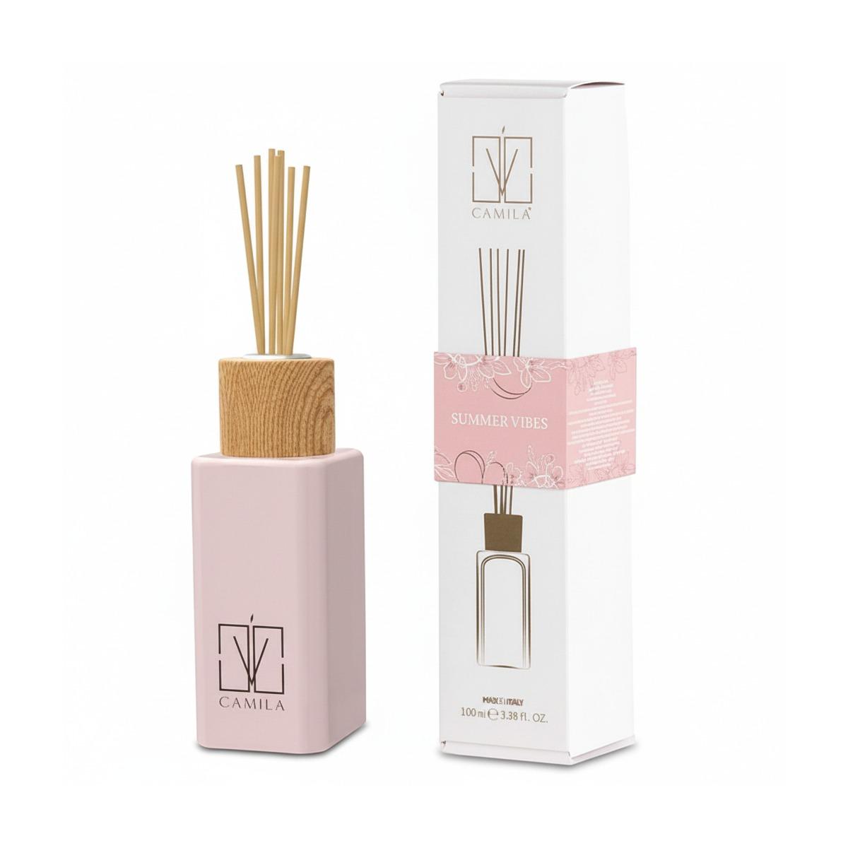 Profumatore 100 ml cipria chiaro fragranza summer vibes Camilia