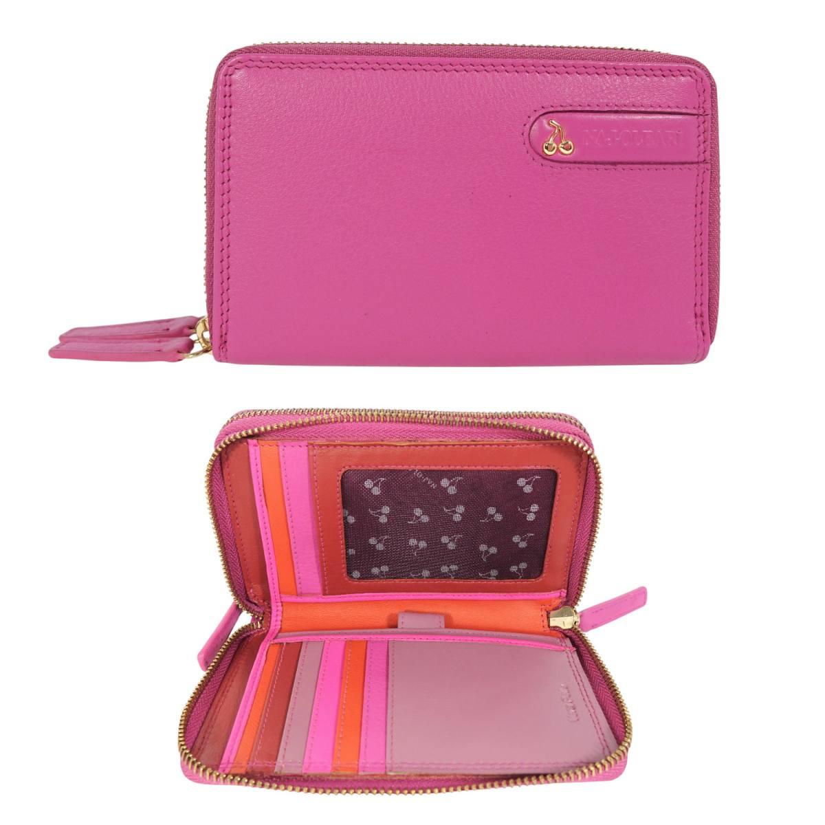 Portafogli donna in pelle 2 cerniere Naj-Oleari