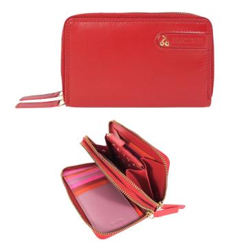 Portafogli donna in pelle 2 cerniere Naj-Oleari