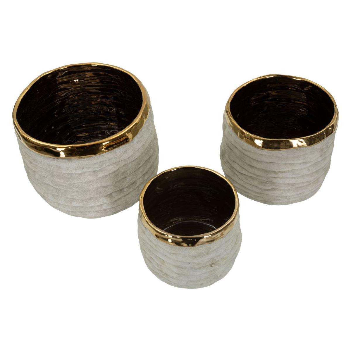 Cachepot lima alti tris cm Ø 23x17,5-18,5x15-15x12,5