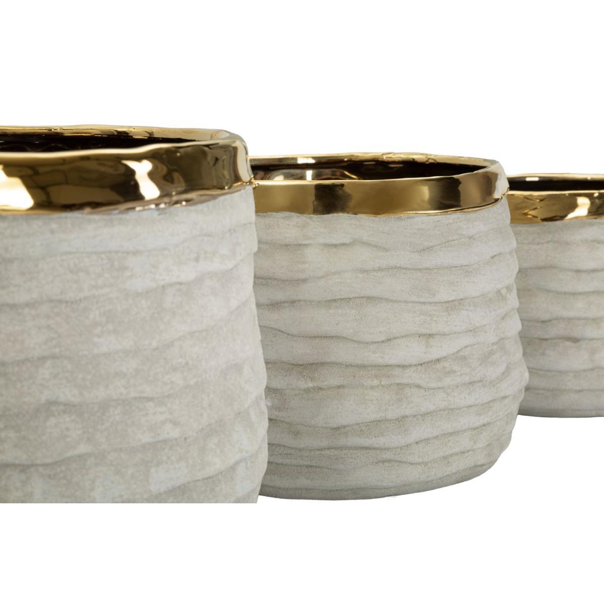 Cachepot lima alti tris cm Ø 23x17,5-18,5x15-15x12,5