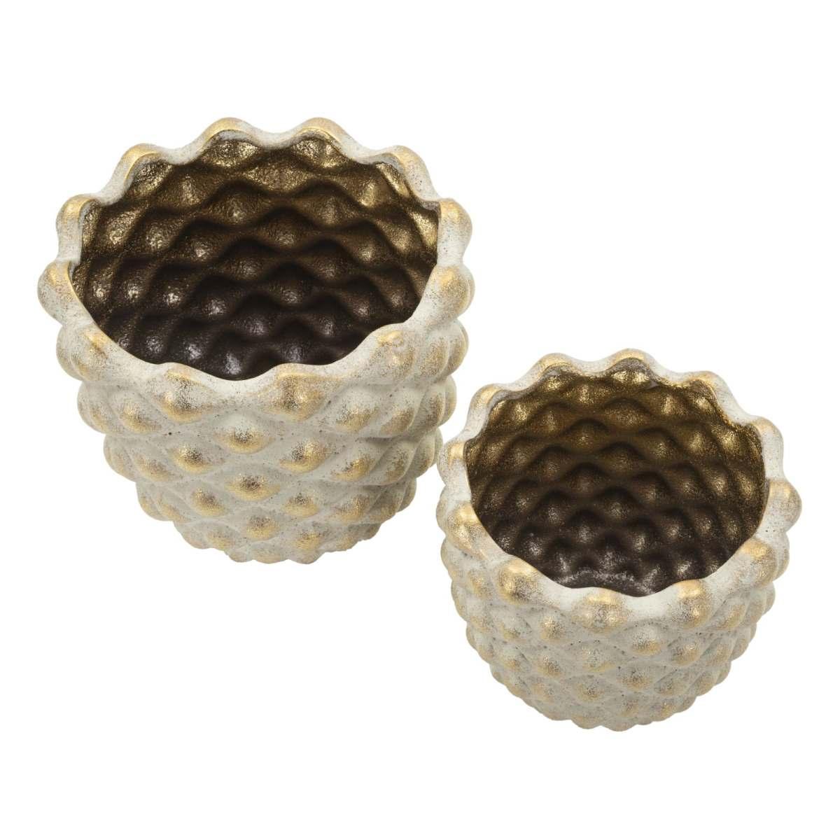 Cachepot pepitas coppia cm Ø 23x18-18,5x15,5 (apertura cm Ø 19-14)