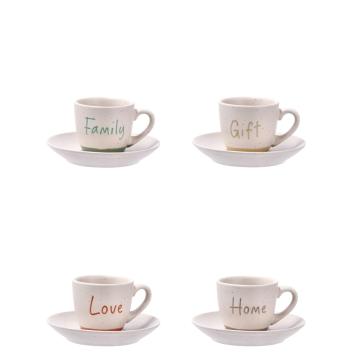 Servizio da caffè per 4 persone in ceramica Juna