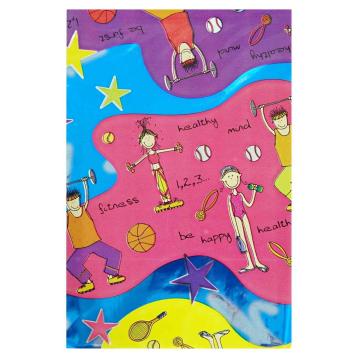 100 bustine metallizzate fantasia fitness 10x14 cm