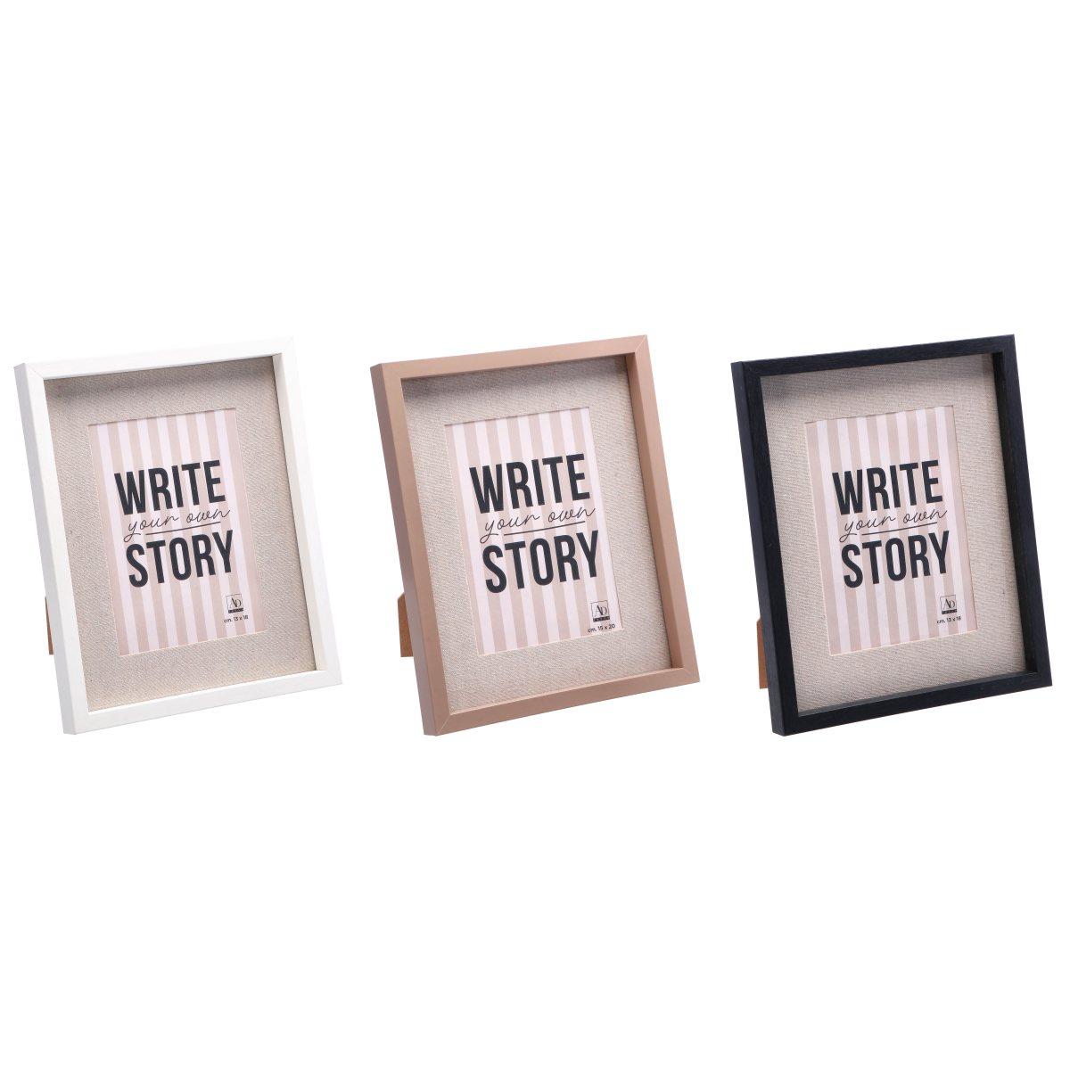 Portafoto singolo in mdf Pedro 13x18 cm