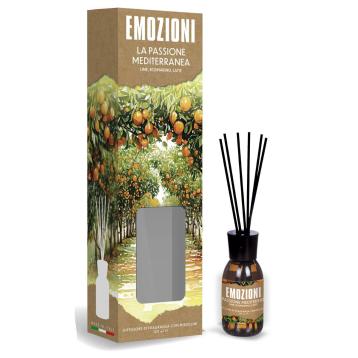 Diffusore di fragranza con midollini Emozioni la passione mediterranea 125 ml