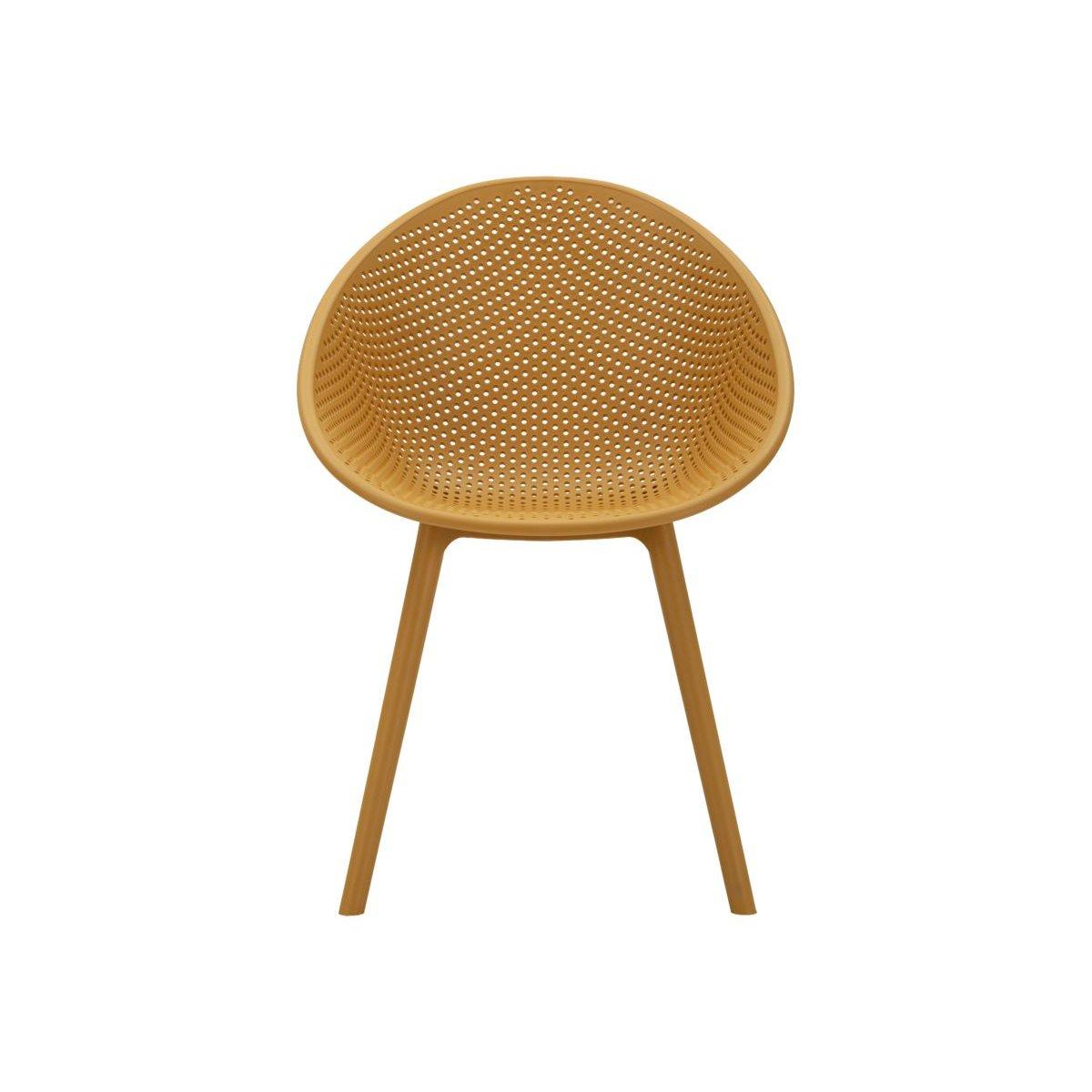 Sedia ibiza senape set 2 pz cm 59x59x83 (altezza seduta cm 45)