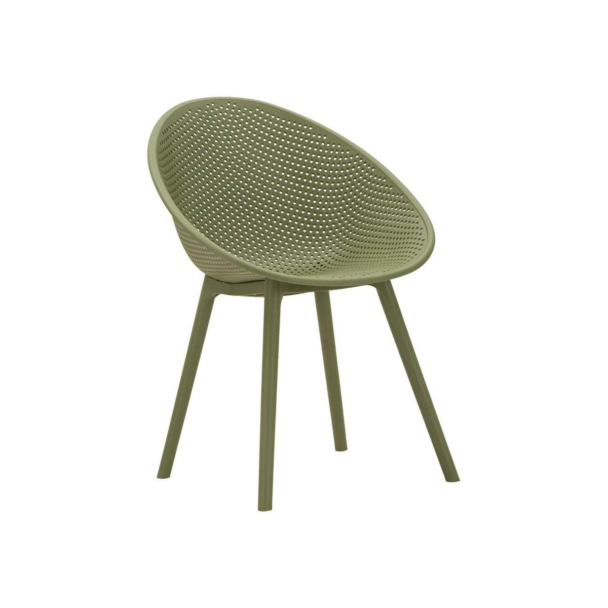 Sedia ibiza verde set 2 pz cm 59x59x83 (altezza seduta cm 45)