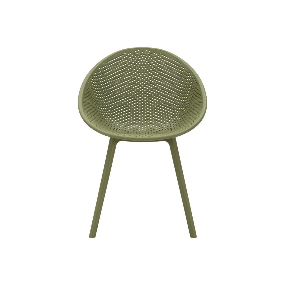 Sedia ibiza verde set 2 pz cm 59x59x83 (altezza seduta cm 45)