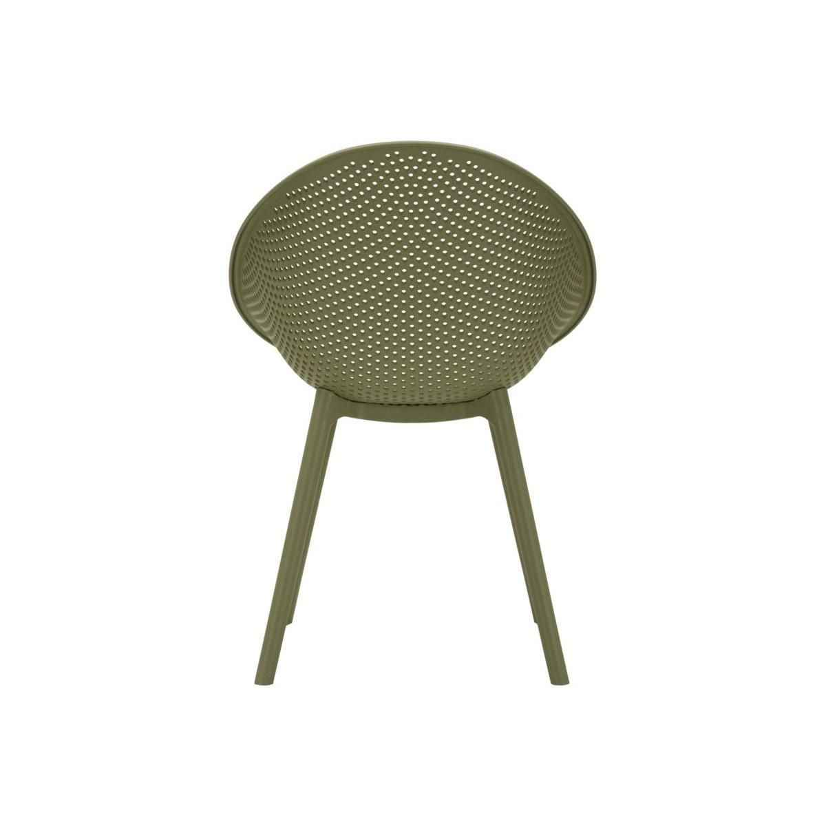 Sedia ibiza verde set 2 pz cm 59x59x83 (altezza seduta cm 45)