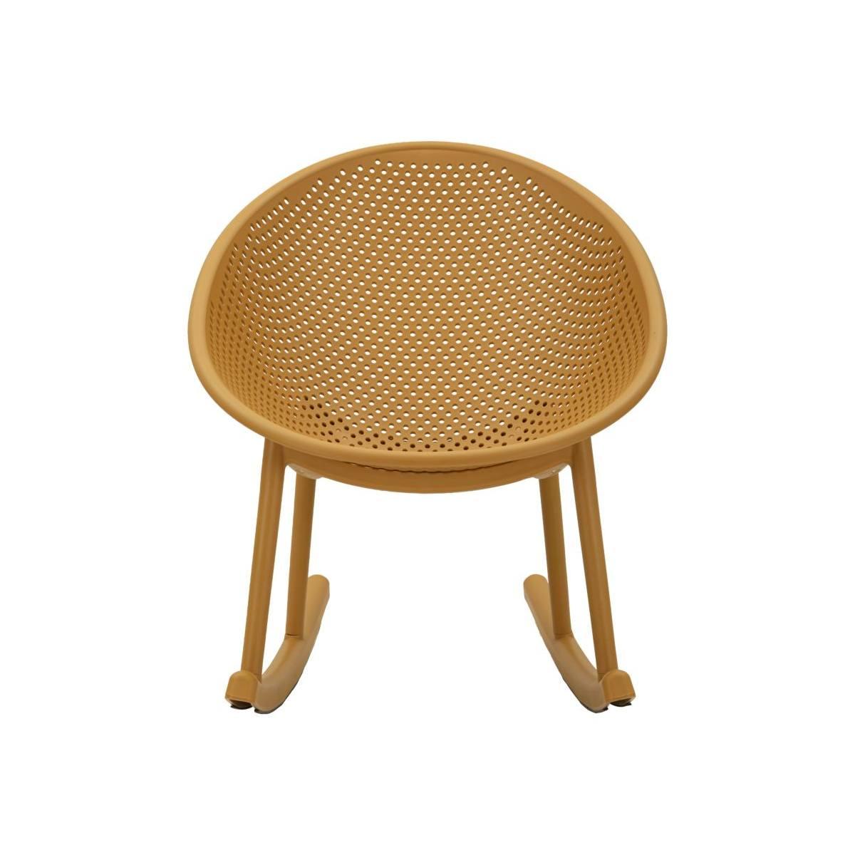 Sedia a dondolo ibiza senape cm 66x88x80 (altezza seduta cm 38)