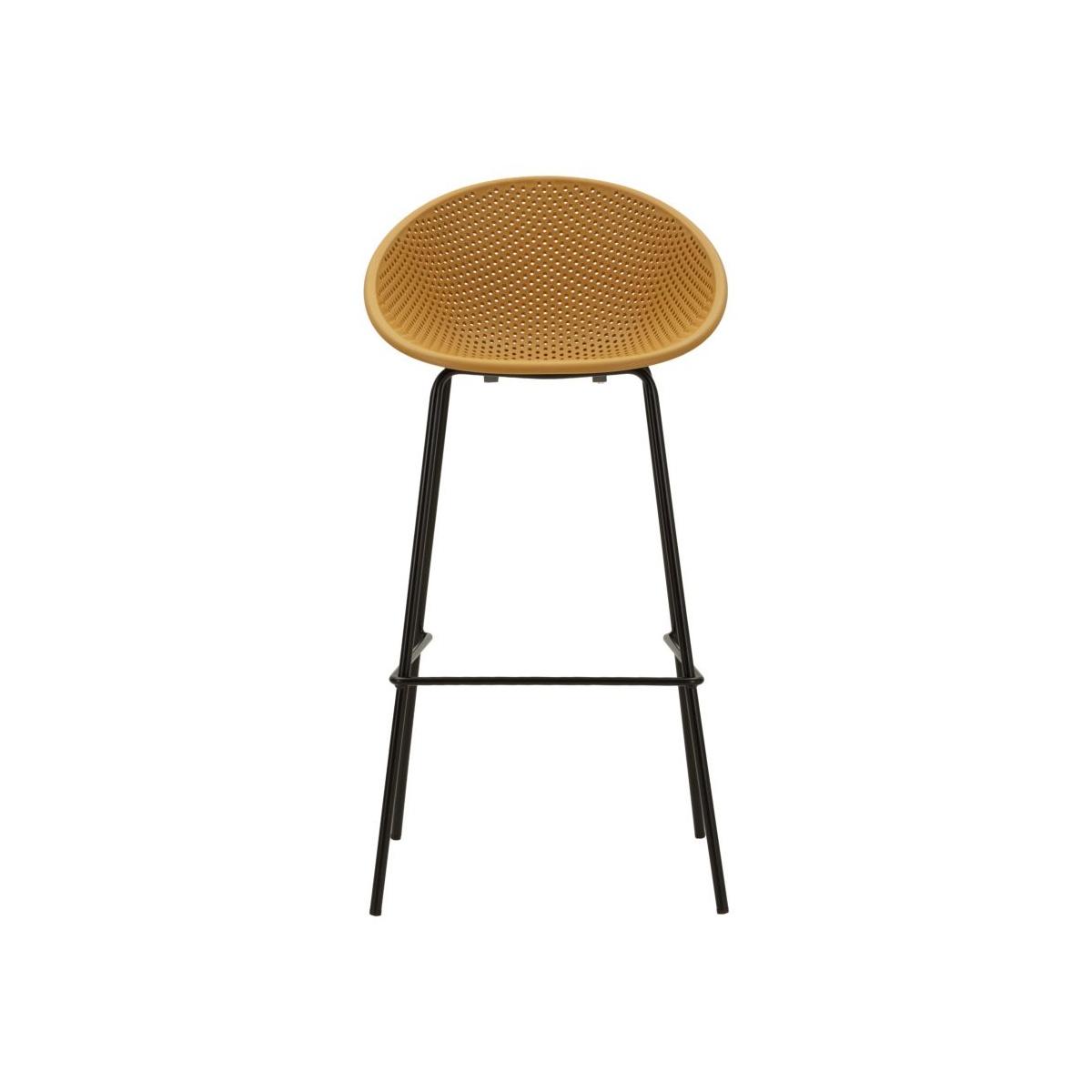 Sgabello bar ibiza senape set 2 pz cm 50x50x98 (altezza seduta cm 75)