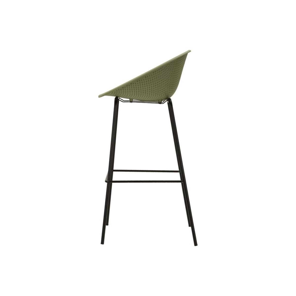 Sgabello bar ibiza verde set 2 pz cm 50x50x98 (altezza seduta cm 75)