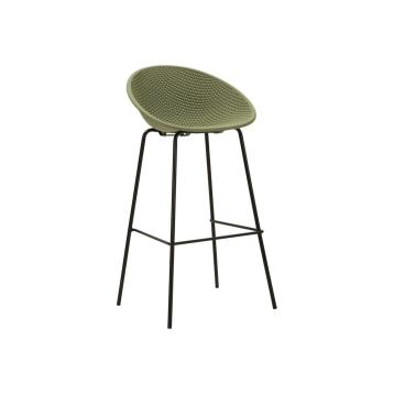 Sgabello bar ibiza verde set 2 pz cm 50x50x98 (altezza seduta cm 75)