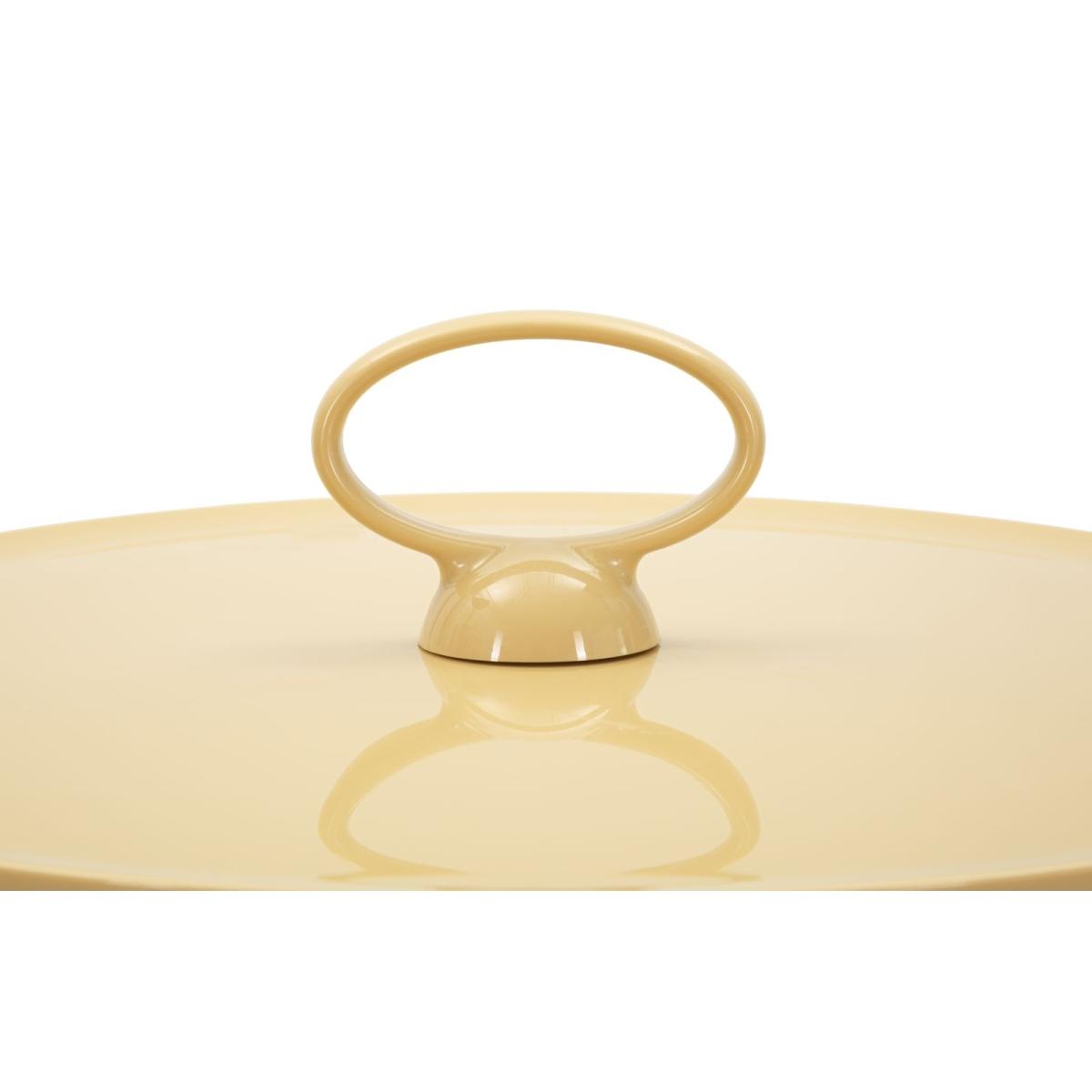 Tavolinetto p/giornali iris crema cm Ø 44x43<br><br>