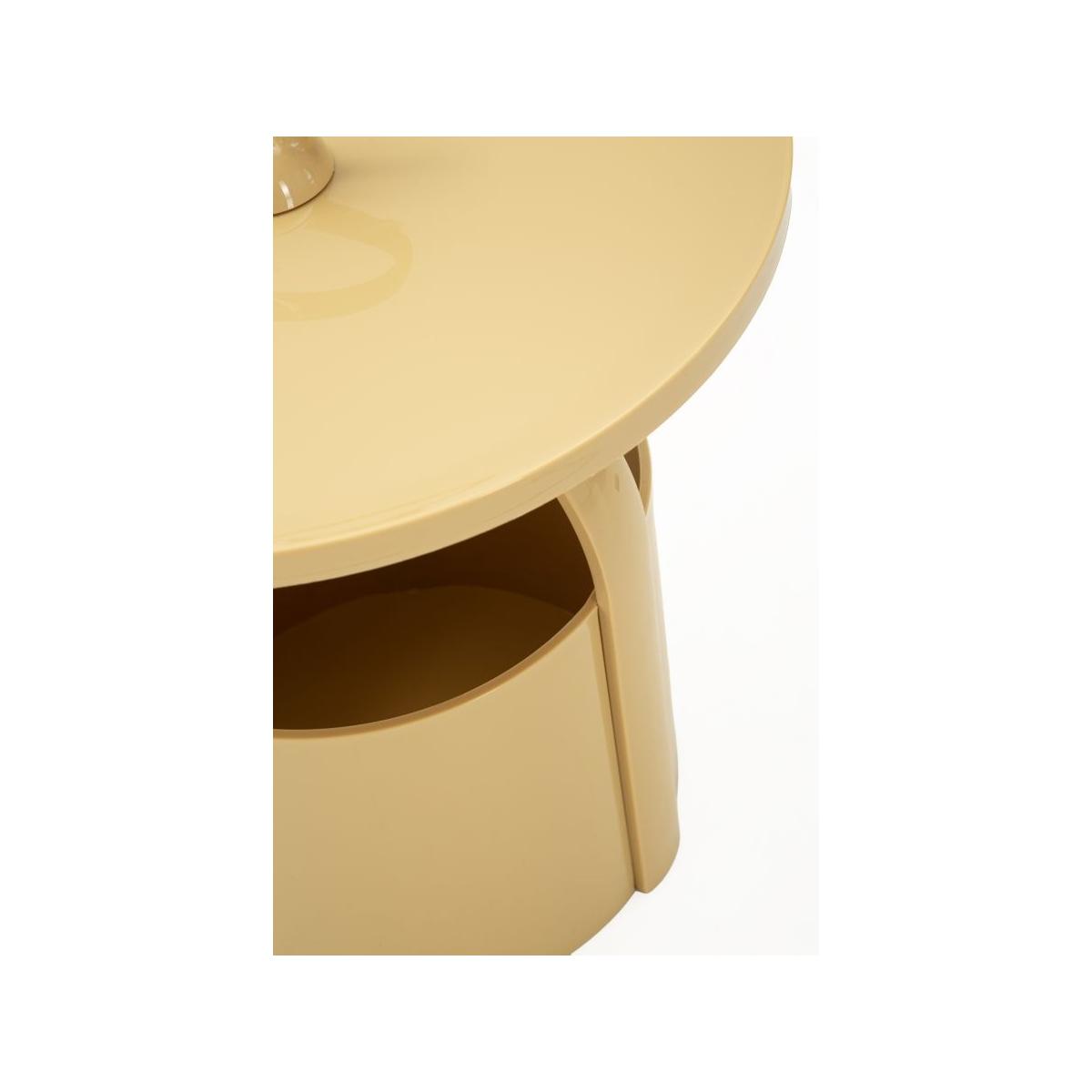 Tavolinetto p/giornali iris crema cm Ø 44x43<br><br>