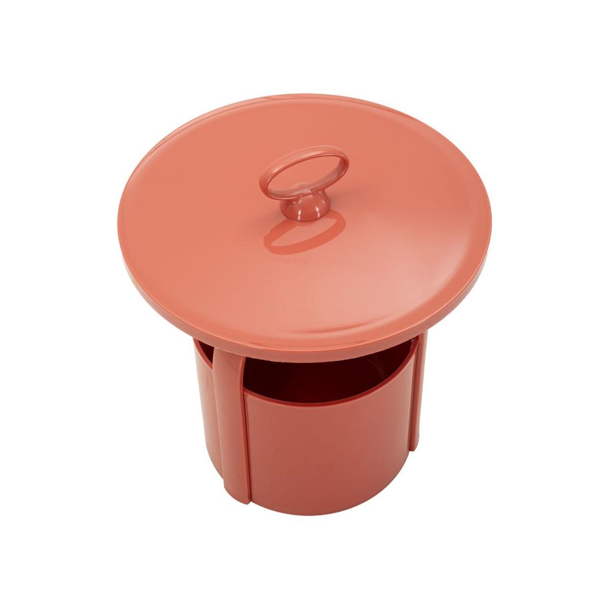 Tavolinetto p/giornali iris rosso cm Ø 44x43<br><br>