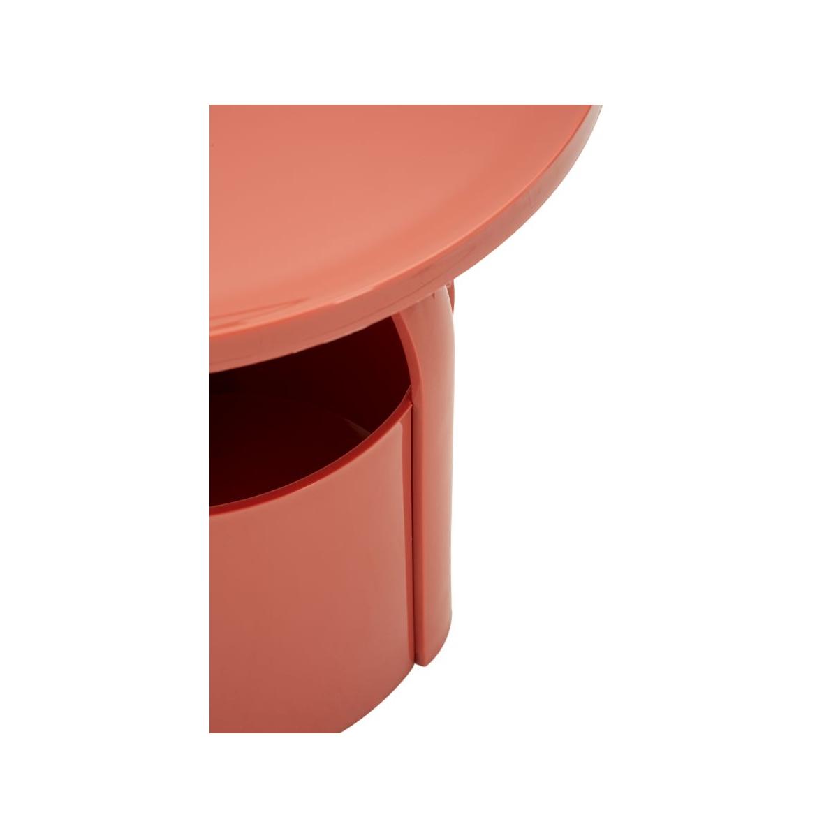 Tavolinetto p/giornali iris rosso cm Ø 44x43<br><br>