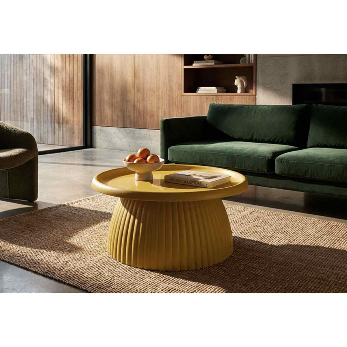 Tavolinetto geax senape cm Ø 70x35