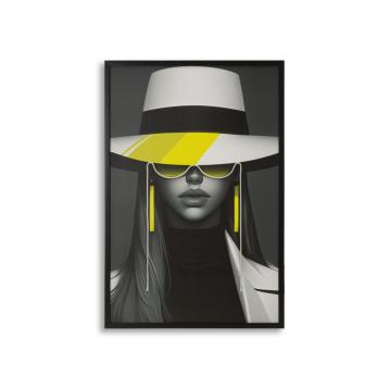 Stampa c/led su tela margot cm 80x4x120