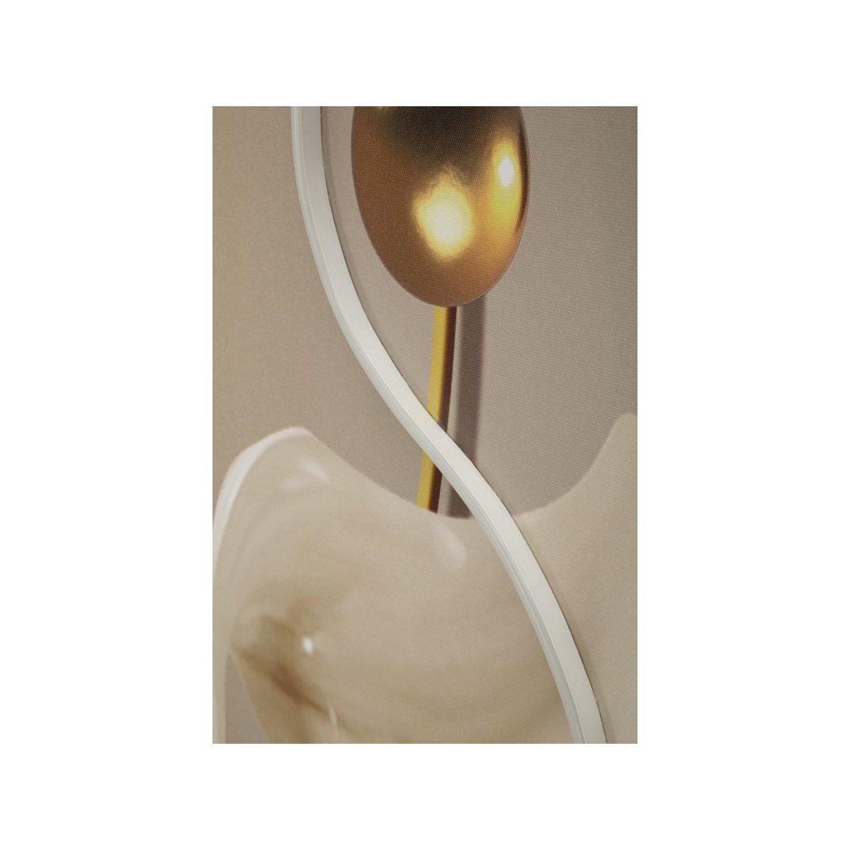 Stampa c/led su tela abstract -a- cm 80x4x120