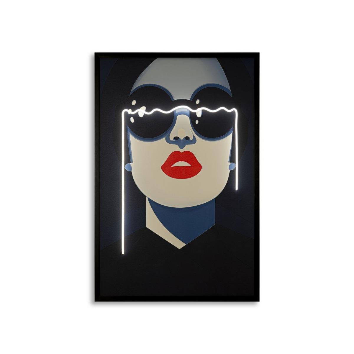 Stampa c/led su tela cecille cm 80x4x120