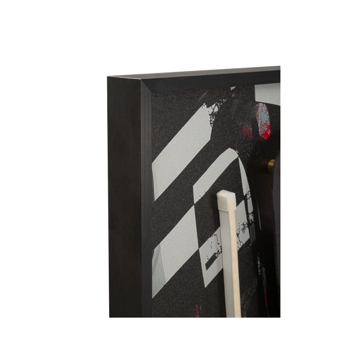 Stampa c/led su tela psyco -a- cm 60x3,5x90 (applicazione 3d acrilico)