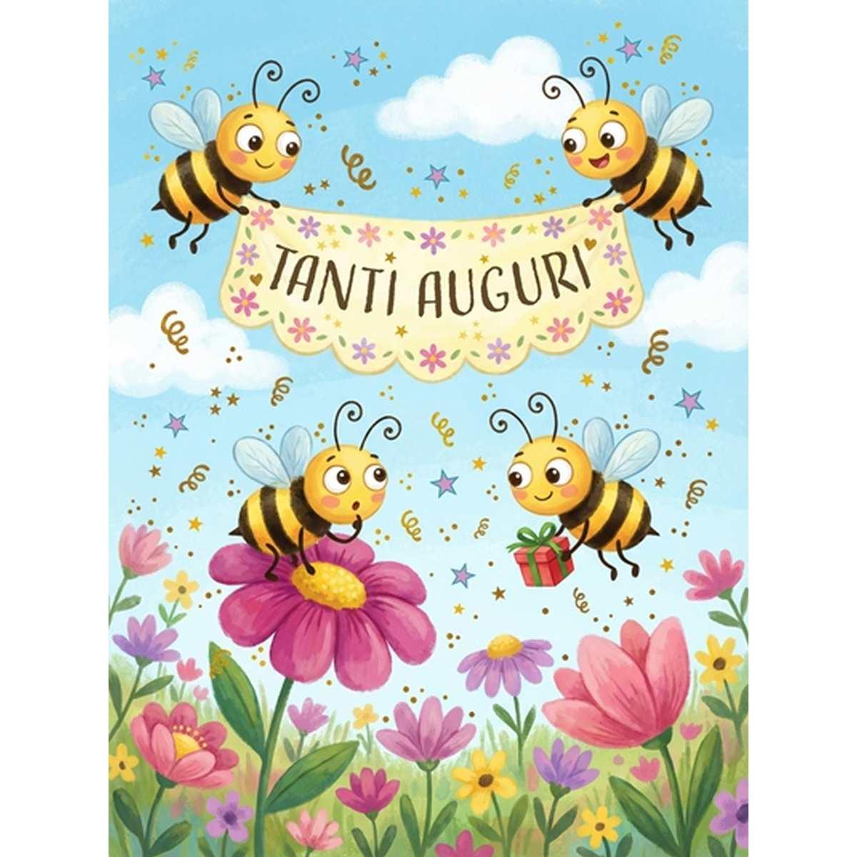 Bigliettii auguri 2 soggetti tanti auguri