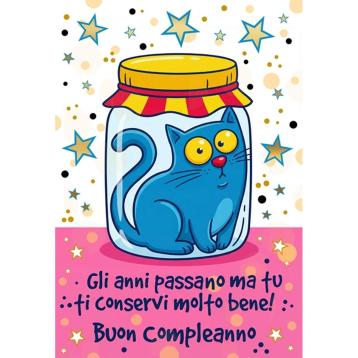 Bigliettii auguri buon compleanno 2 soggetti