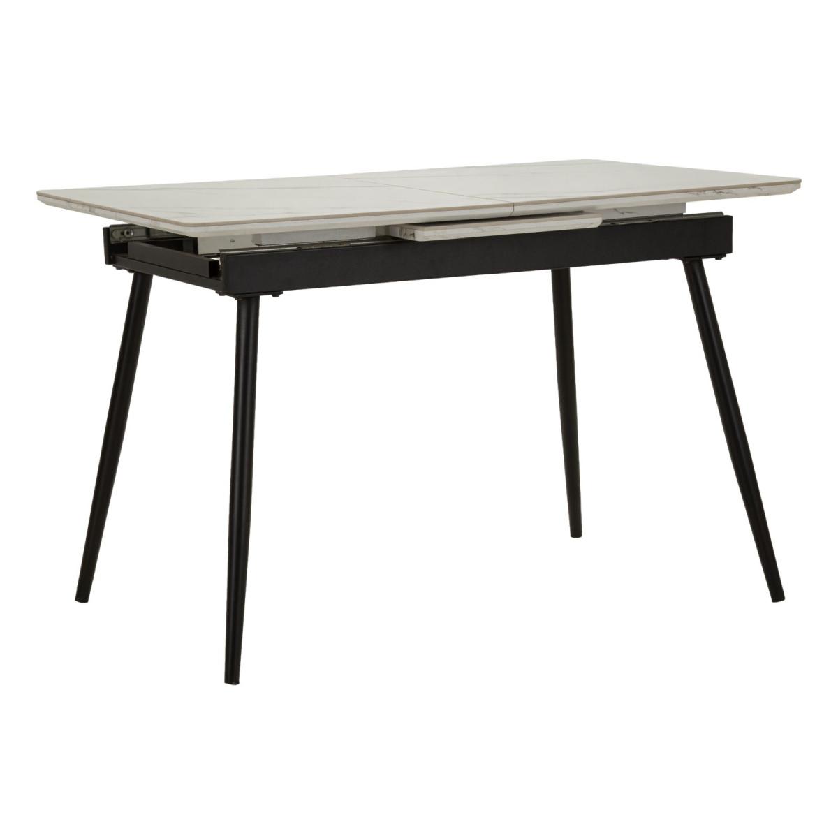 Tavolo da pranzo allungabile matt cm 120x80x75 (aperto 155x80x75)