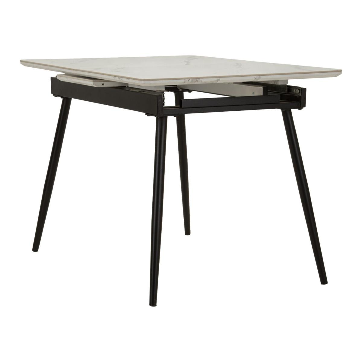 Tavolo da pranzo allungabile matt cm 120x80x75 (aperto 155x80x75)