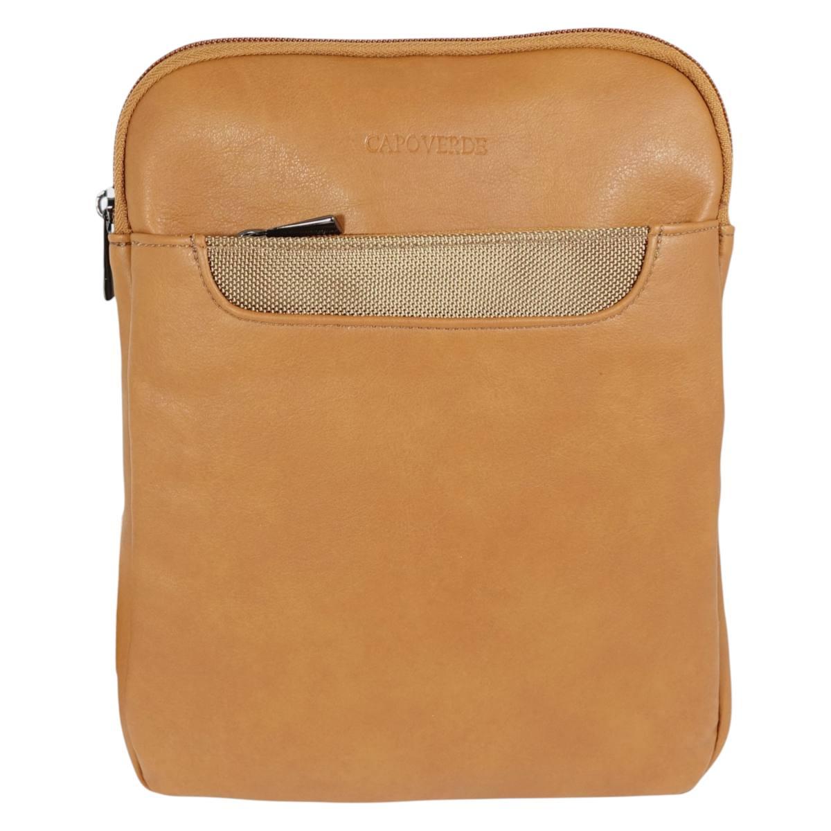 Tracolla uomo in ecopelle e tessuto tecnico Capoverde Made in Italy