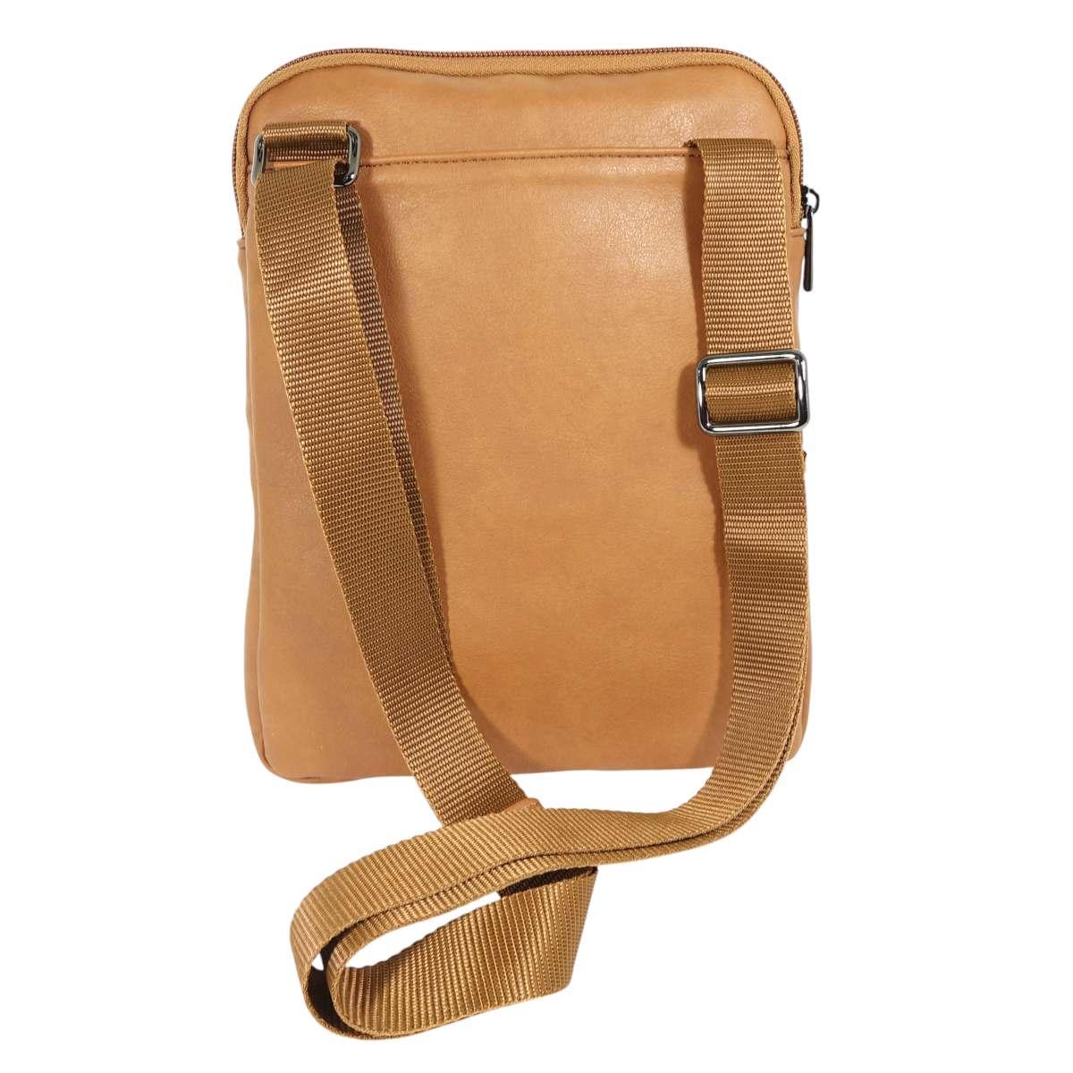 Tracolla uomo in ecopelle e tessuto tecnico Capoverde Made in Italy