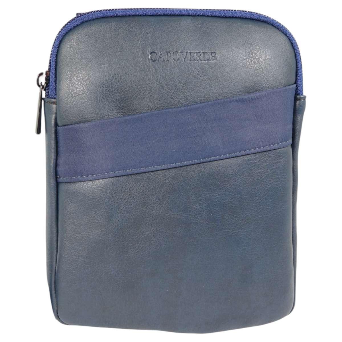 Tracollina uomo in ecopelle e tessuto tecnico Capoverde Made in Italy