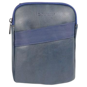 Tracollina uomo in ecopelle e tessuto tecnico Capoverde Made in Italy