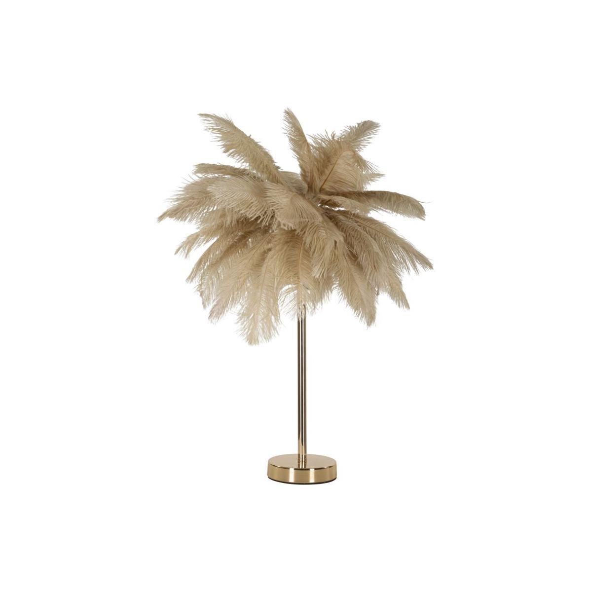 Lampada da tavolo palm cammello cm Ø 55x60
