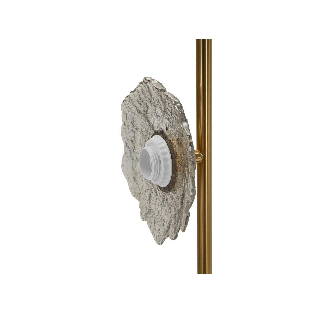 Lampadario emily verticale vetro grigio cm 15x16x110