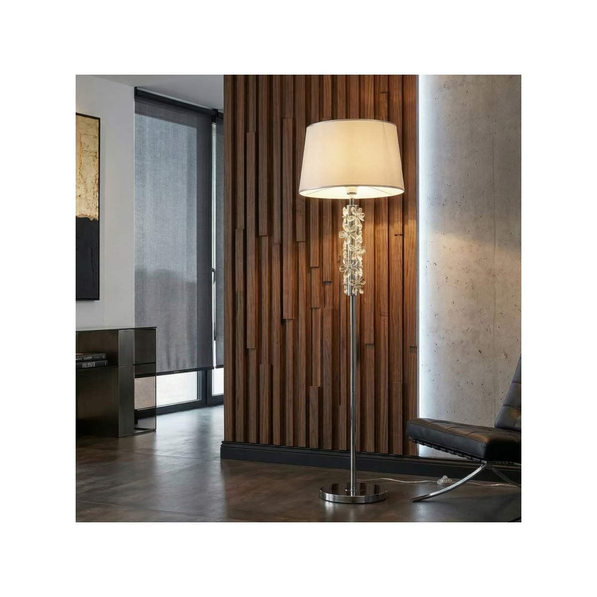 Lampada da terra silver flower cm Ø 45x157