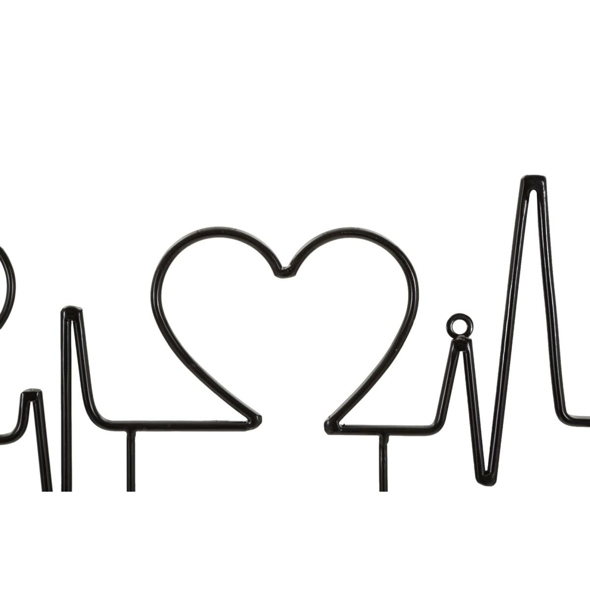 App/abiti da muro breakfast nero cm 60x3,8x26,7