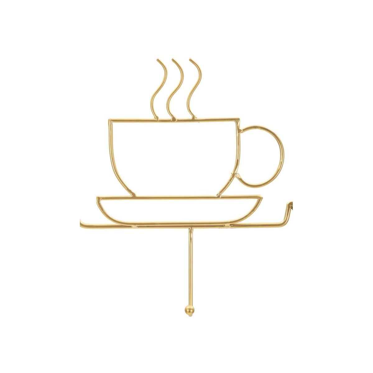 App/abiti da muro breakfast oro cm 60x3,8x26,7