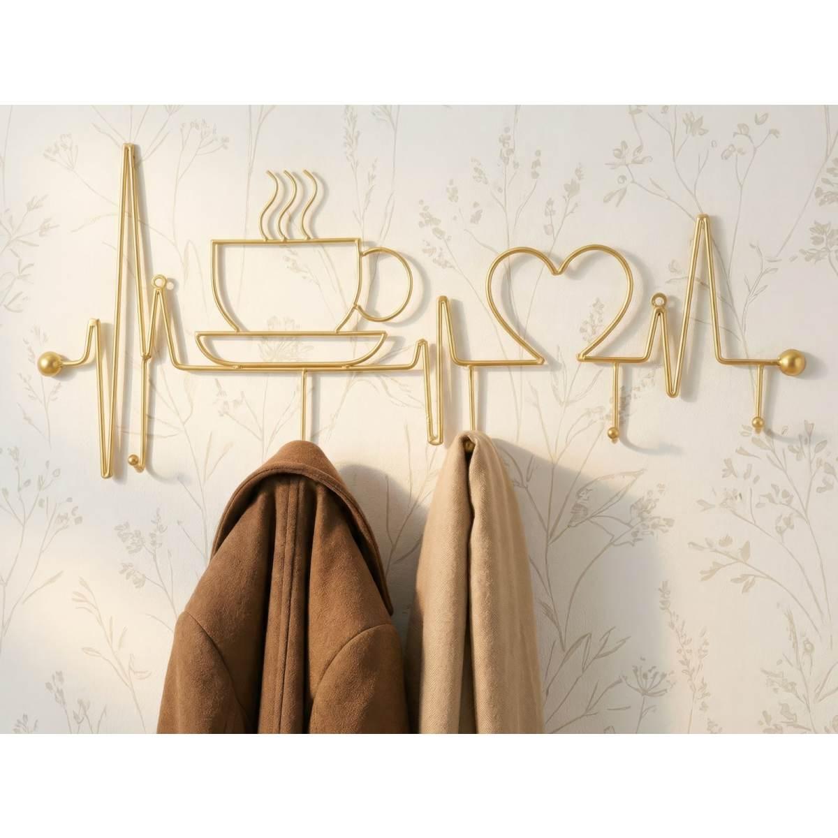 App/abiti da muro breakfast oro cm 60x3,8x26,7