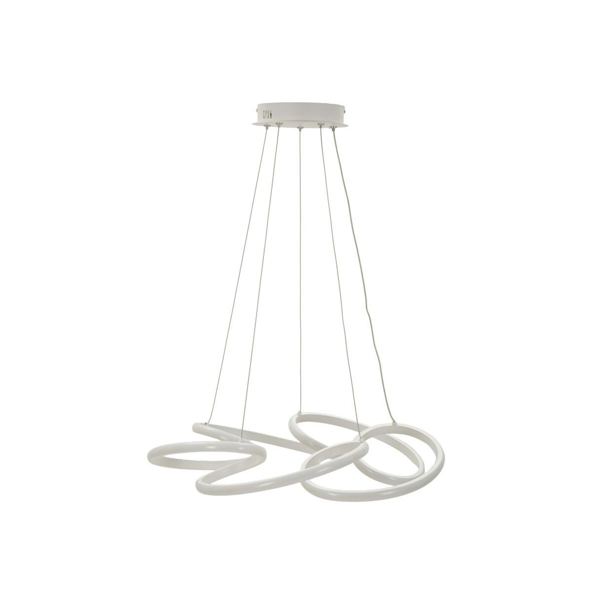Lampadario led glovy bianco cm Ø 55x120 (luce con 3 temperature di colore)<br>