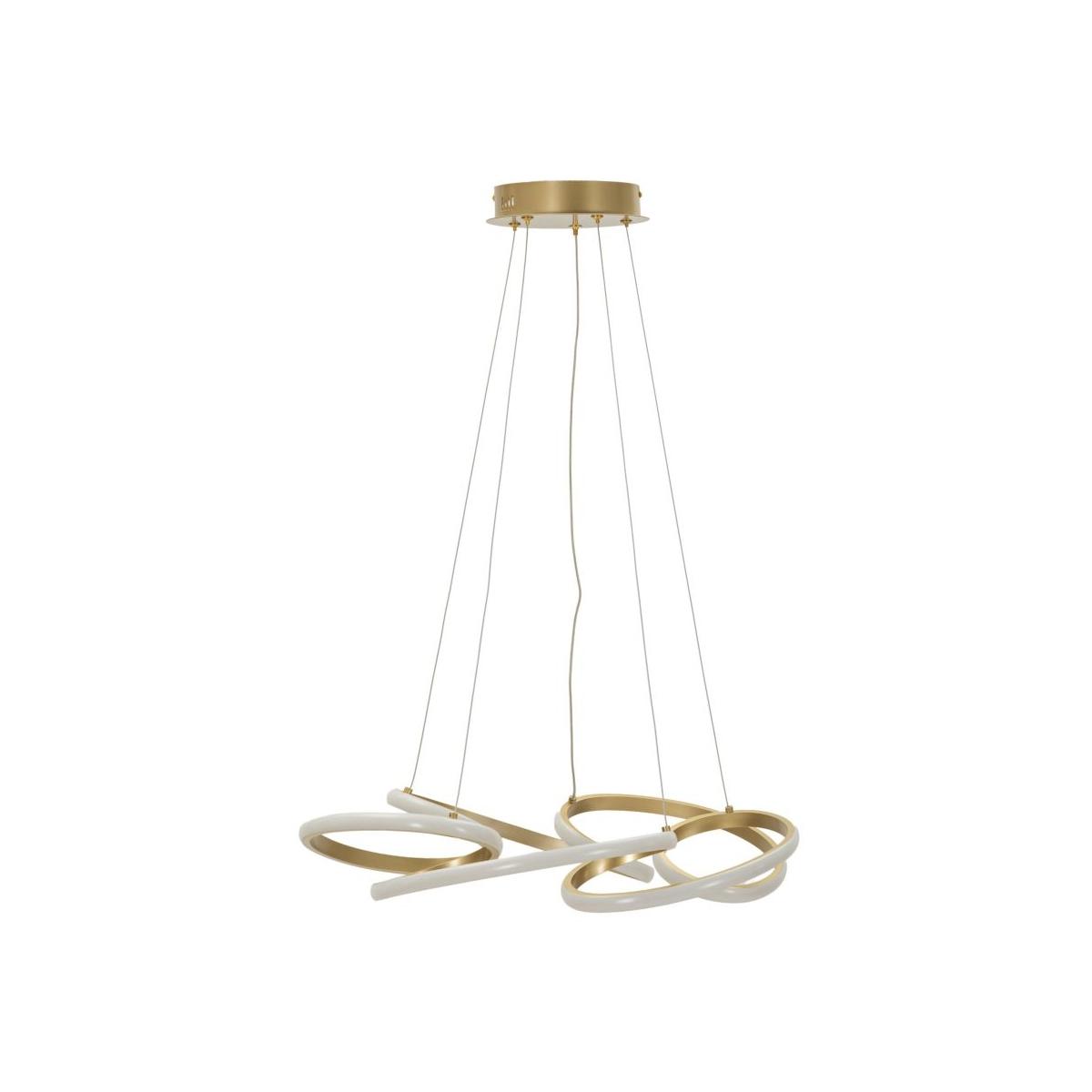 Lampadario led glovy gold cm Ø 55x120 (luce con 3 temperature di colore)<br>