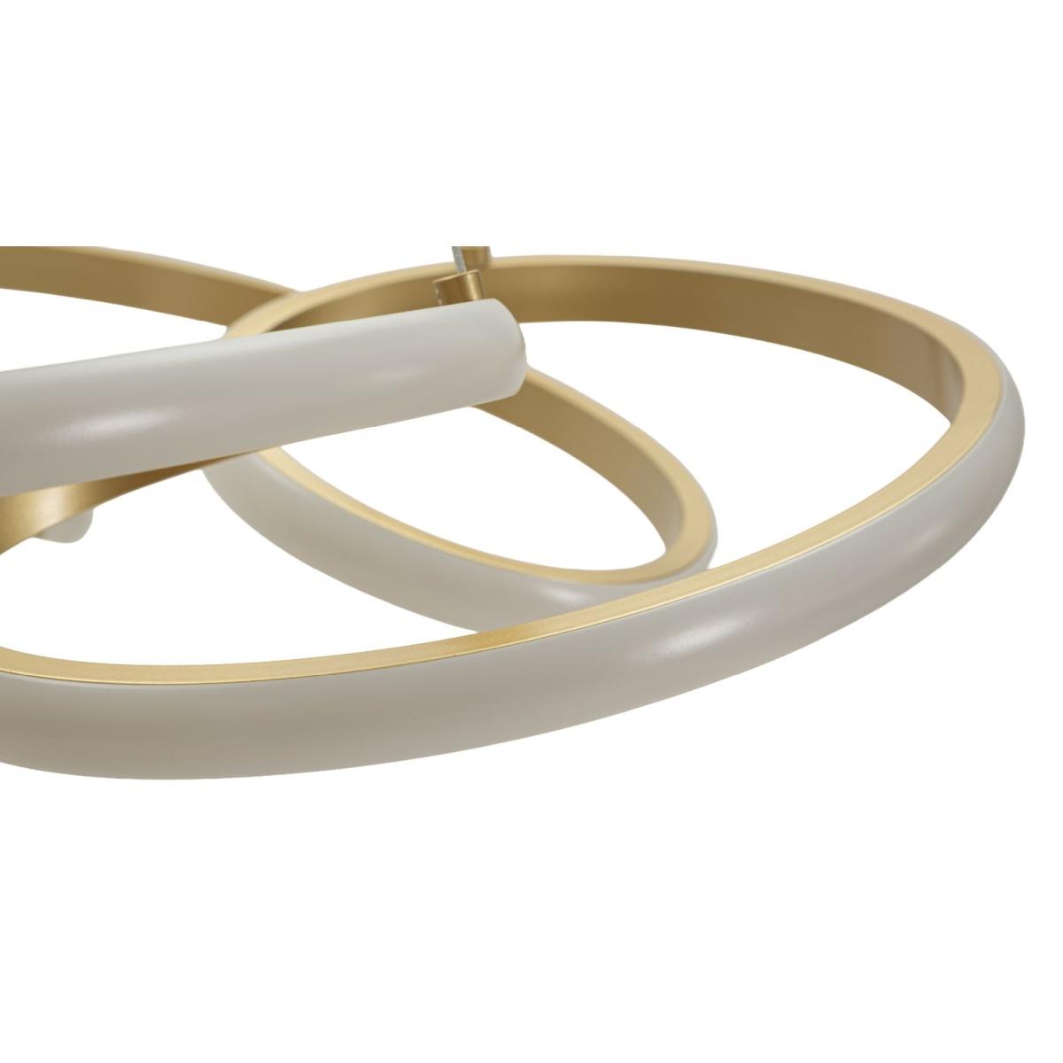 Lampadario led glovy gold cm Ø 55x120 (luce con 3 temperature di colore)<br>