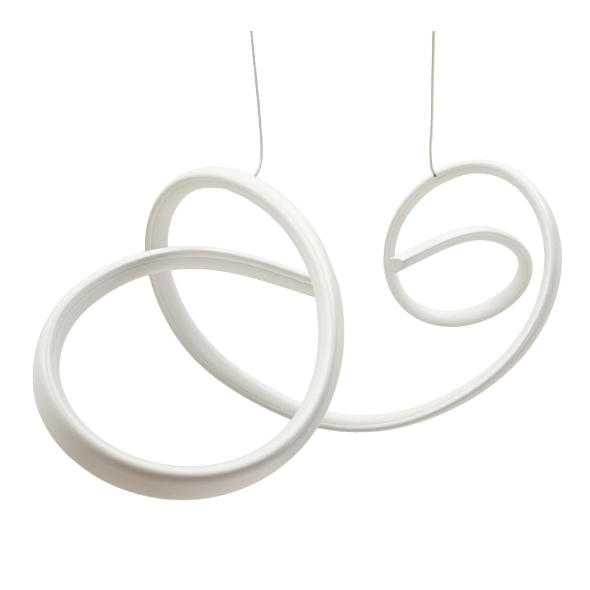 Lampadario led uter bianco cm 80x20x120 (luce con 3 temperature di colore)