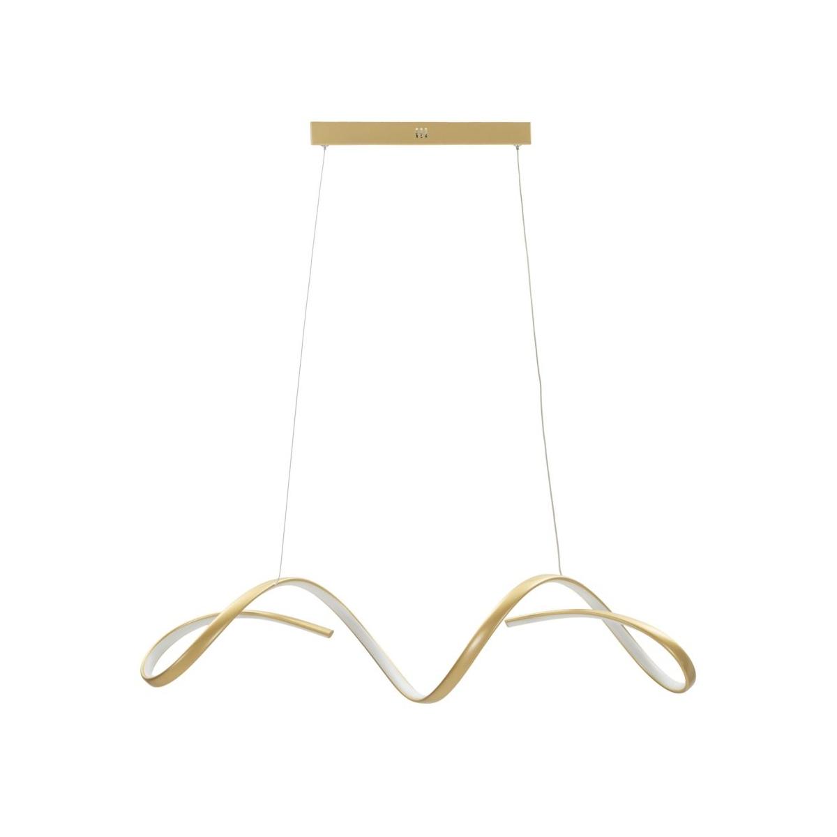 Lampadario led uter oro cm 80x20x120 (luce con 3 temperature di colore)
