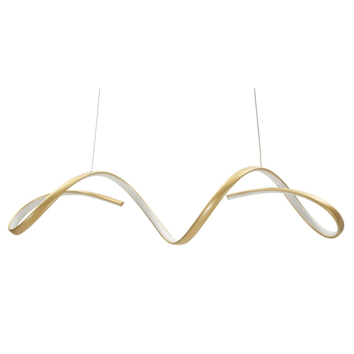 Lampadario led uter oro cm 80x20x120 (luce con 3 temperature di colore)