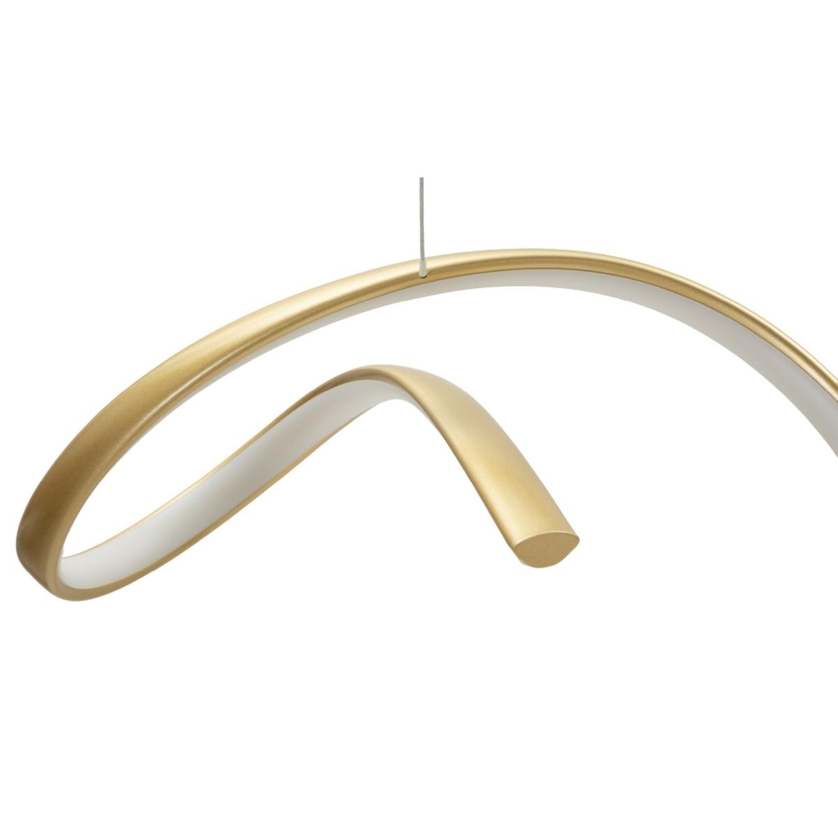 Lampadario led uter oro cm 80x20x120 (luce con 3 temperature di colore)