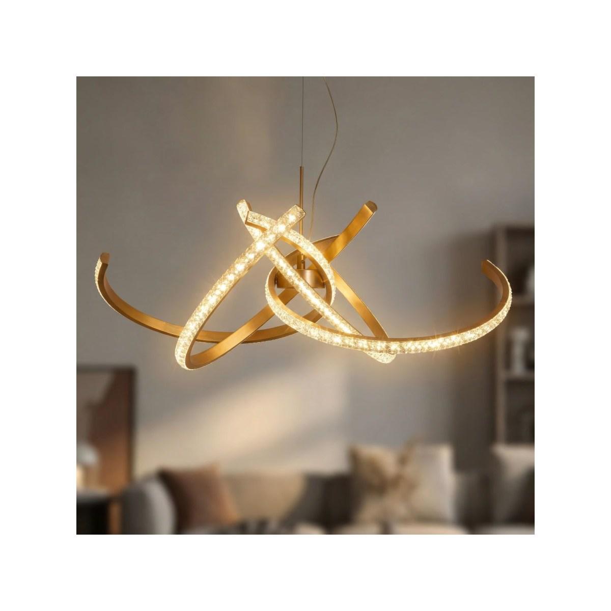 Lampadario led celtic cm Ø 62x120 (luce con 3 temperature di colore)