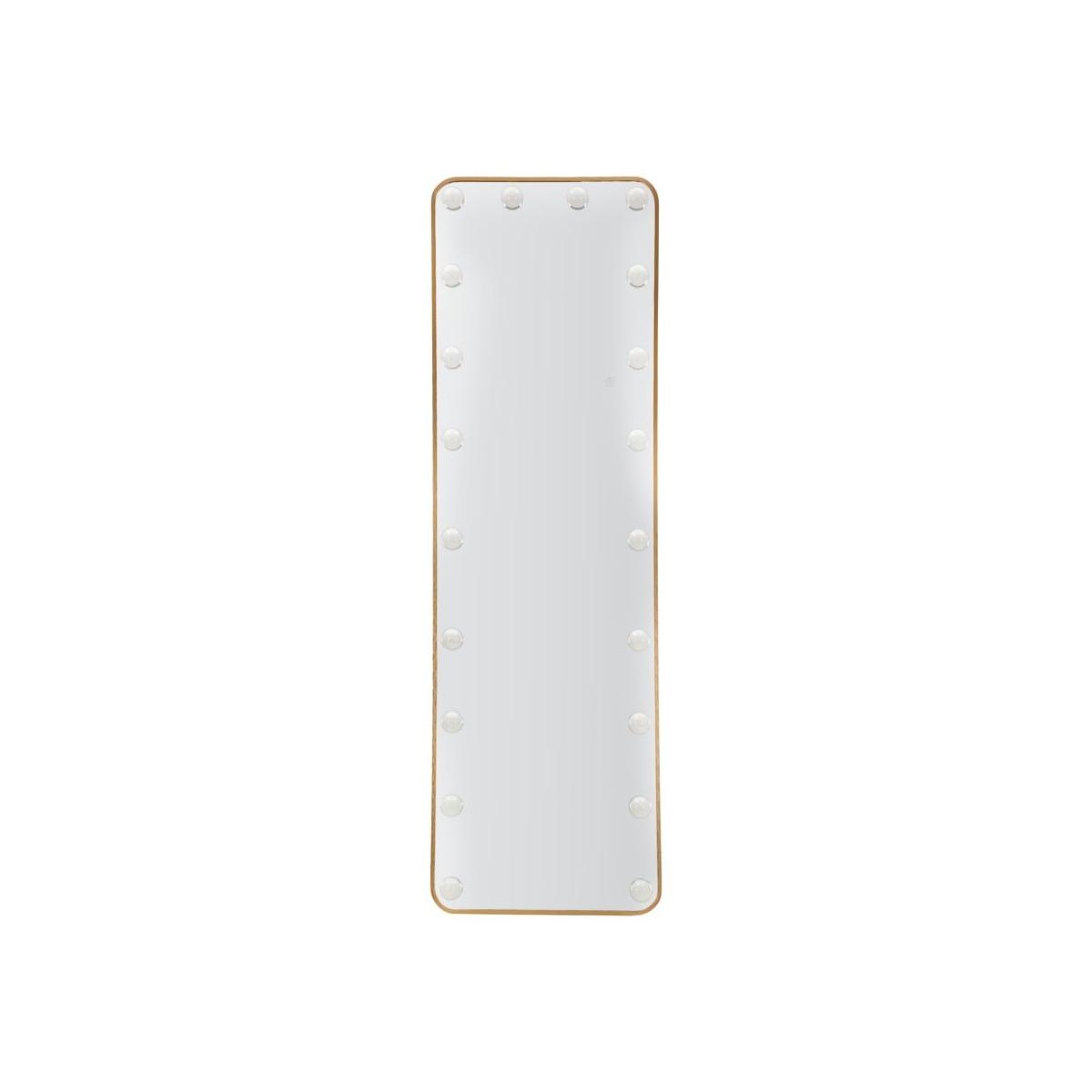 Specchio da terra led hollywood rett. cm 50x6-45x160 (3 tonalita' di luci)